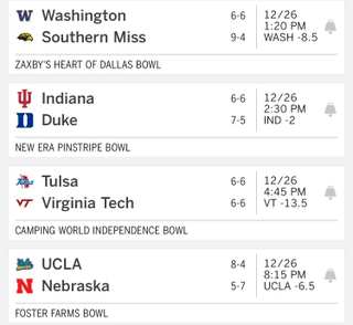 Illustration for article titled Saturday College Football Thread: BOWL Edition